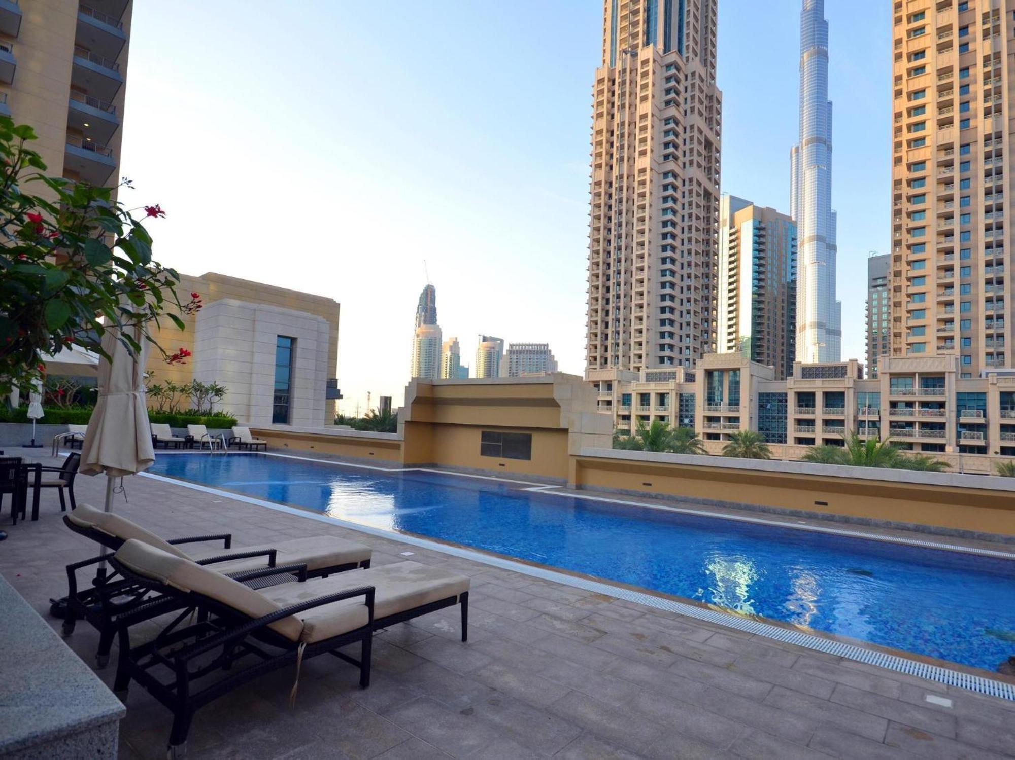 Appartamento Lux 1Br 2 Min To Burj Khalifa Dubai Esterno foto